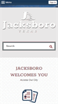 Mobile Screenshot of cityofjacksboro.com