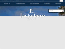 Tablet Screenshot of cityofjacksboro.com